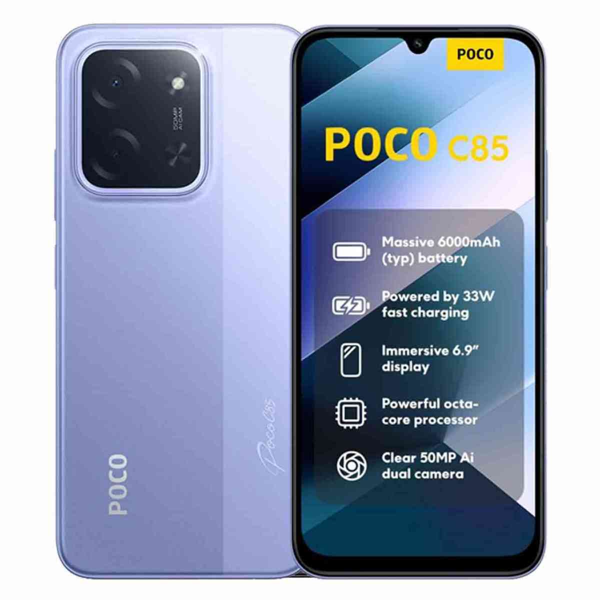گوشی موبایل شیائومی مدل Poco C85 دو سیم کارت ظرفیت حافظه 256 گیگابایت و رم 8 گیگابایت